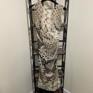 Roberto Cavalli silk midi adjustable dress size 38